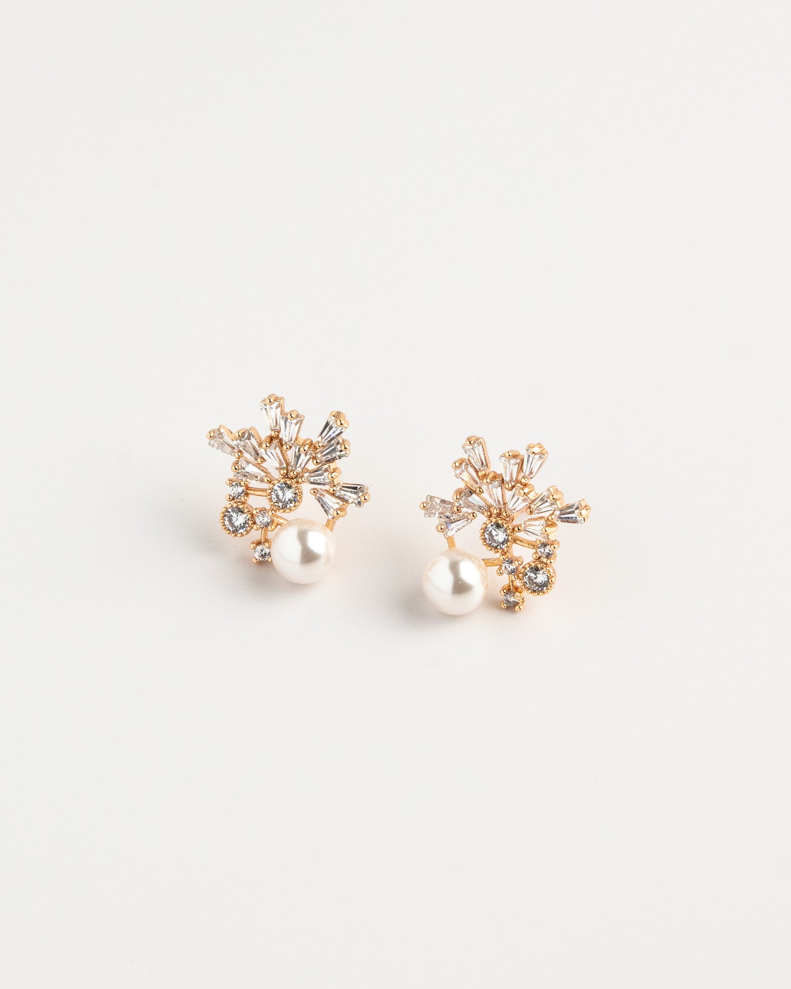 Snowflake Pearl Studs