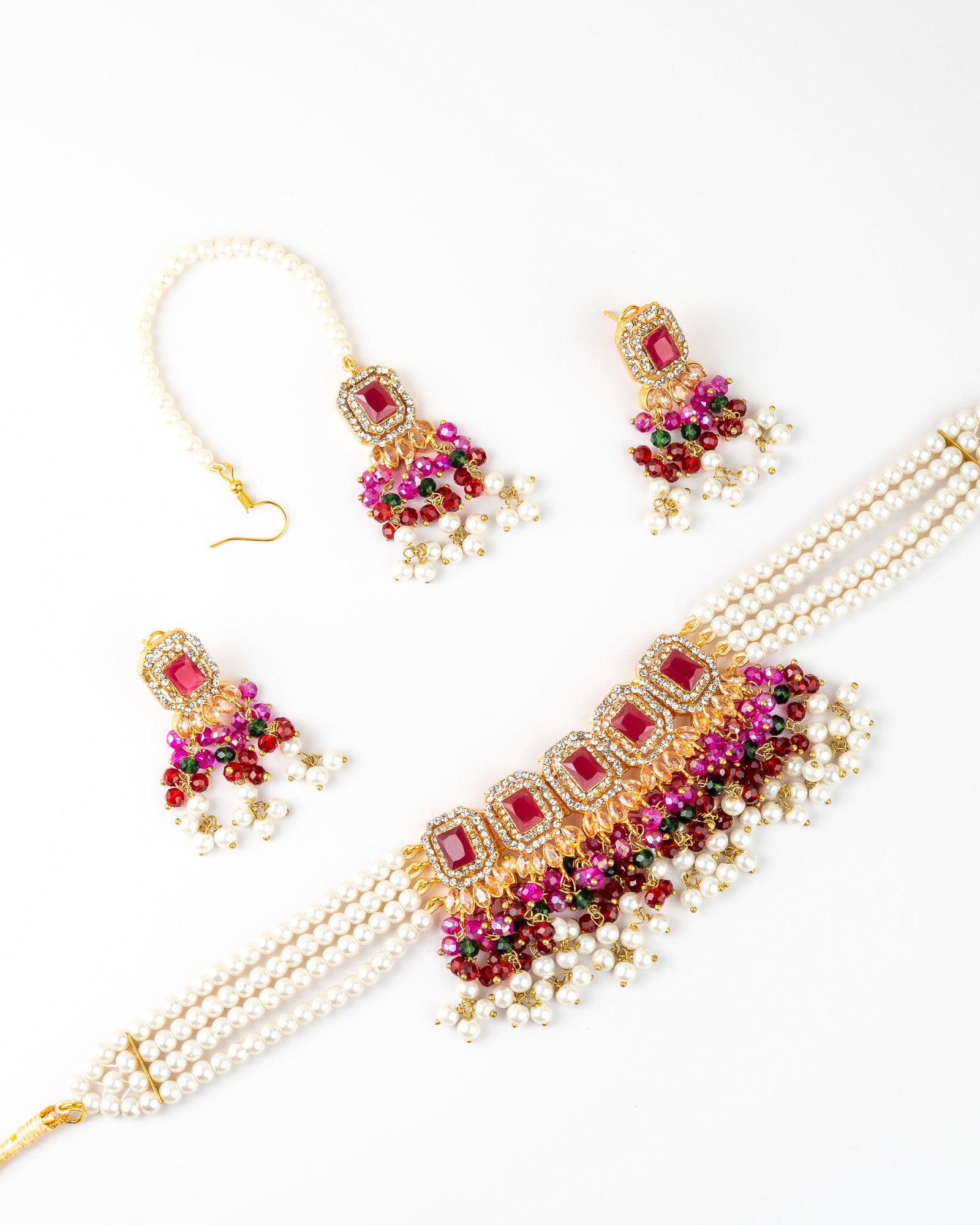 Hoor Choker Tikka and Earrings Set